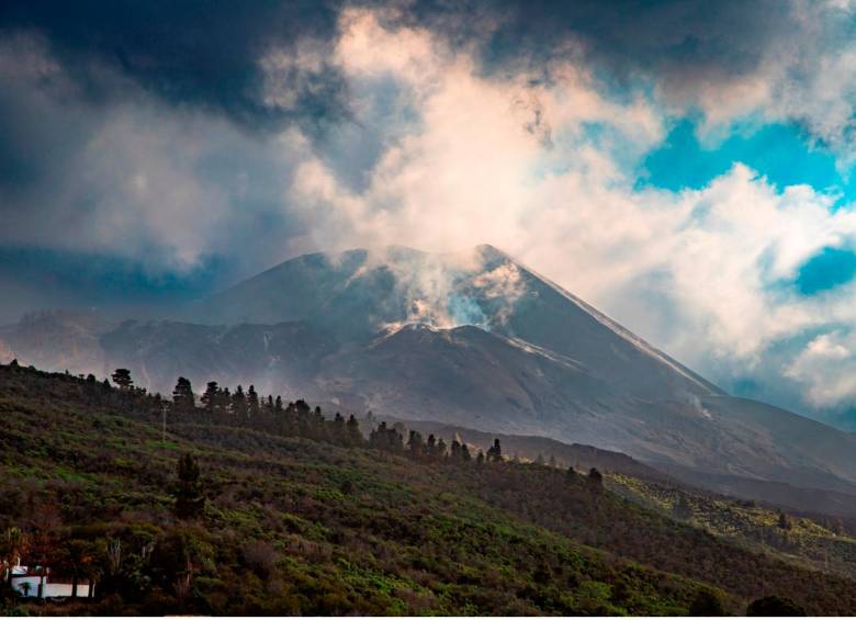 El volcán Cumbre Vieja (La Palma) dejó más de 1.200 hectáreas afectadas. FOTO EFE. 