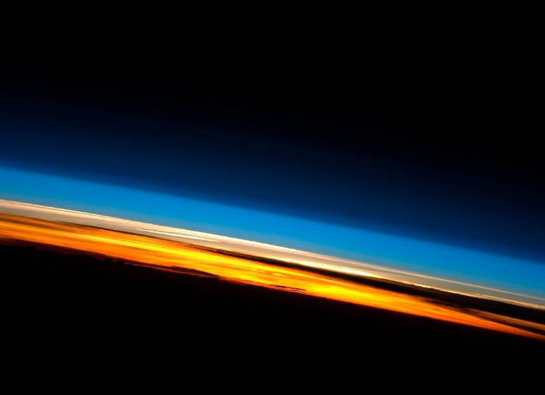Esta es la vista de las cinco capas que componen la atmósfera de la Tierra. FOTO Nasa