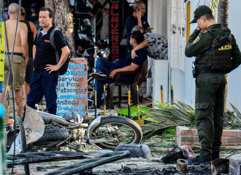 Videos en redes sociales se compartieron tras la detonación. Foto: AFP