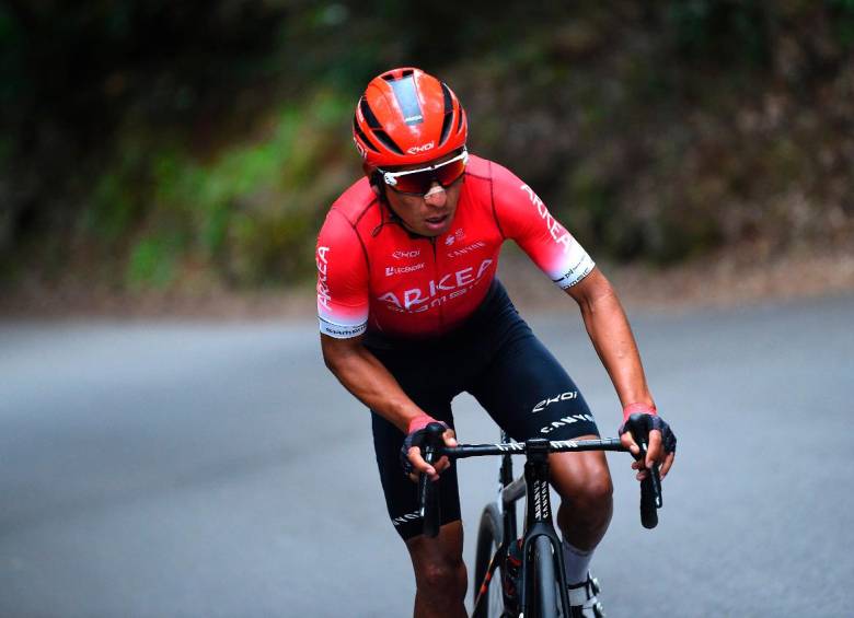 El ciclista colombiano también envió un mensaje de exaltación para el país en la celebración del 20 de julio. FOTO: Getty