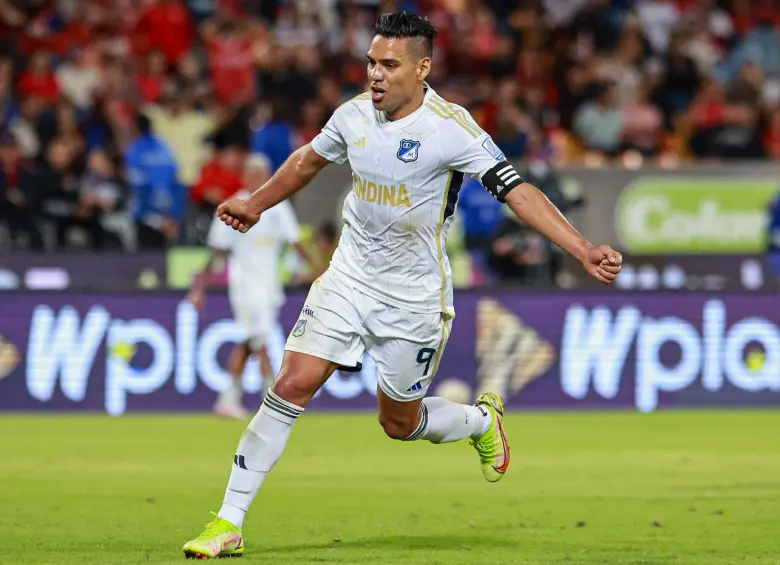 Falcao García, de 39 años, llegó al fútbol profesional colombiano en agosto del 2024. Jugó dos semestres con Millonarios. FOTO: MANUEL SALDARRIAGA