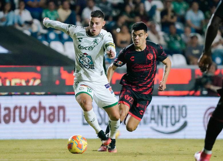 James Rodríguez disputó su noveno partido en el torneo mexicano con el León. FOTO: Tomada de X @clubleonfc