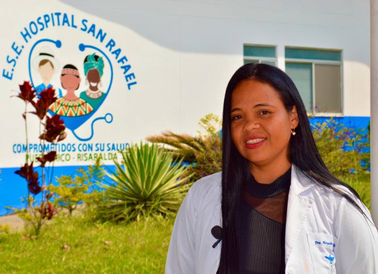 La gerente del Hospital San Rafael de Pueblo Rico, Alexandra Castillejo. FOTO SUMINISTRADA