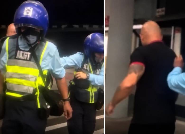 El detenido habría escupido y golpeado al agente de tránsito porque este se negó a aceptar un soborno. Foto: cortesía.