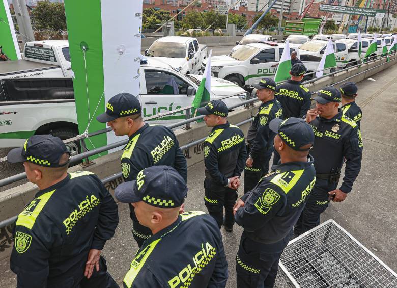 Imagen de referencia de uniformados de la Policía en Antioquia. Foto: Manuel Saldarriaga Quintero.