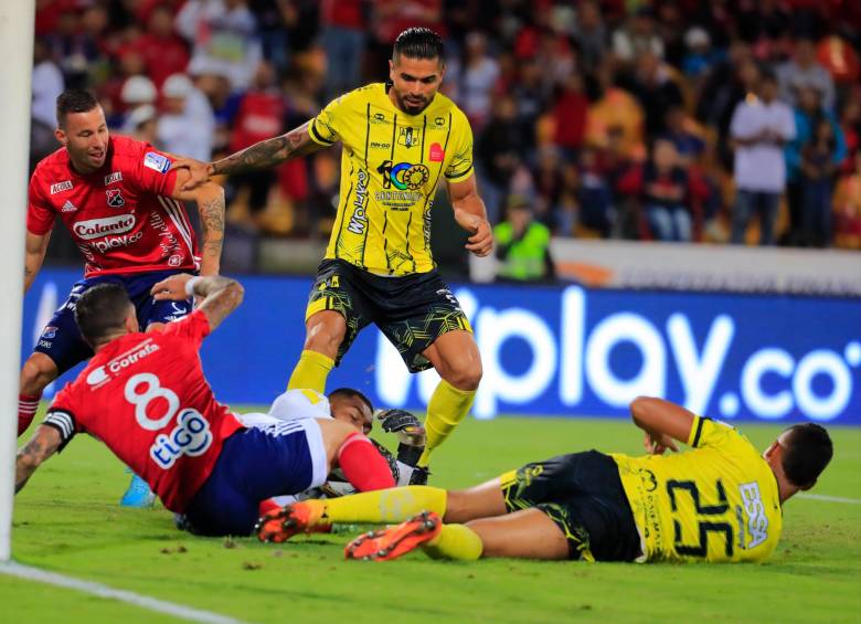 Independiente Medellín, de nuevo en su estadio, busca un triunfo, vital en sus aspiraciones de avanzar a la siguiente fase de la Liga. FOTO: JAIME PÉREZ