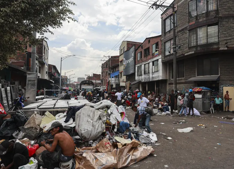 Calle del Bronx en Medellín, una de las zonas críticas que tiene la ciudad. Foto: Manuel Saldarriaga Quintero