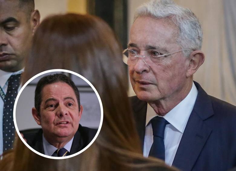 Más allá del protocolo fúnebre, el expresidente Álvaro Uribe Vélez advirtió sobre el vacío político que deja la muerte de Germán Vargas Lleras. FOTO: Camilo Suárez y Colprensa