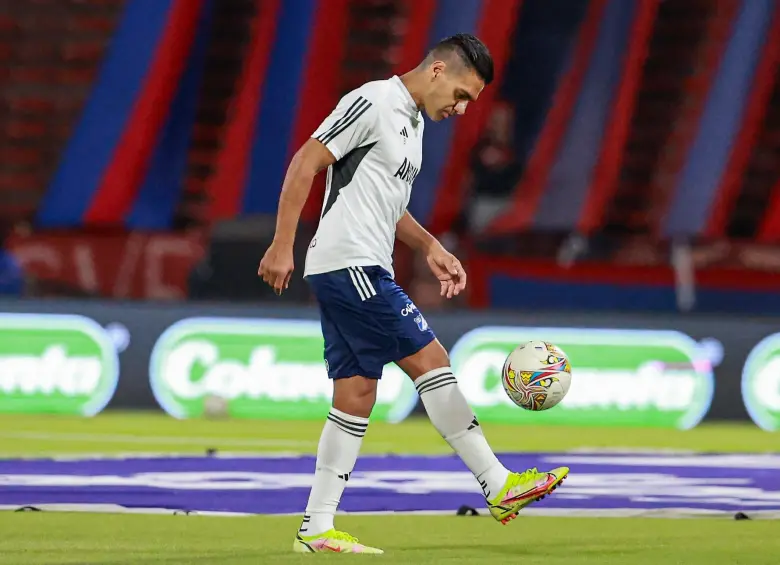 El delantero samario, Radamel Falcao García, jugó 29 partidos con Millonarios en el año que tuvo de contrato con el cuadro azul. FOTO: MANUEL SALDARRIAGA