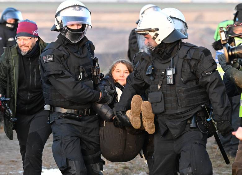 Greta Thunberg fue detenida por la policía tras protesta contra mina en Alemania 