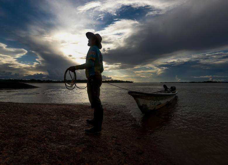 El río Orinoco es fundamental para el transporte fluvial, el turismo y la producción pesquera de Vichada. FOTO MANUEL SALDARRIAGA