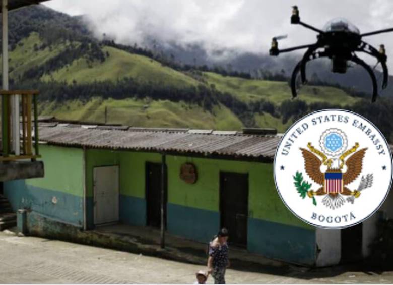 El Gobierno colombiano anunció el despliegue de sistemas antidrones en municipios del Cesar tras los recientes ataques contra la Fuerza Pública. Imagen de referencia. FOTO: Colprensa, Embajada de Estados Unidos en Bogotá. 