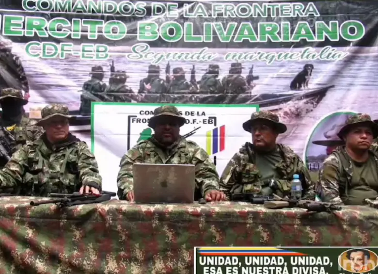 Comandos de la Frontera está en una mesa de paz con el Gobierno. Foto: tomada de video