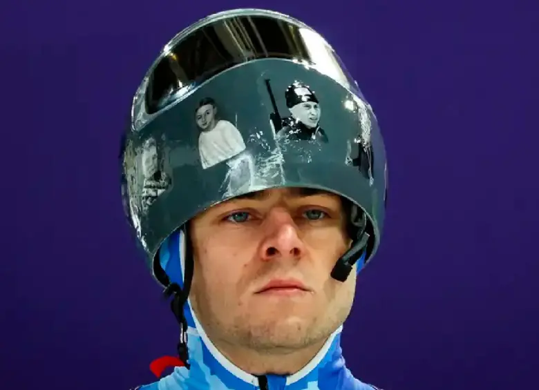 Vladislav Heraskevich, abanderado de Ucrania en los Olímpicos de Invierno-2026. FOTO: GETTY