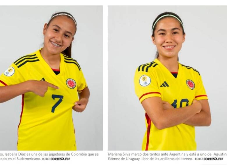 Isabella Díaz y Mariana Silva, dos joyas que brillan con Colombia en el Sudamericano Sub-17