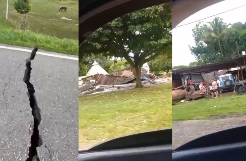 Temblor en Cundinamarca que sacudió gran parte del país. Fotos: captura de video