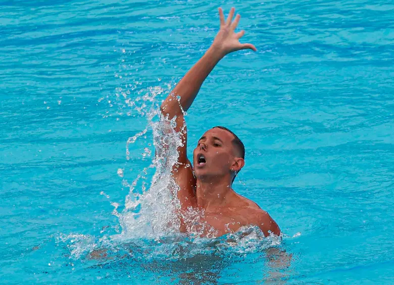 Gustavo Sánchez es una de las figuras de la natación artística criolla. FOTO Manuel Saldarriaga 