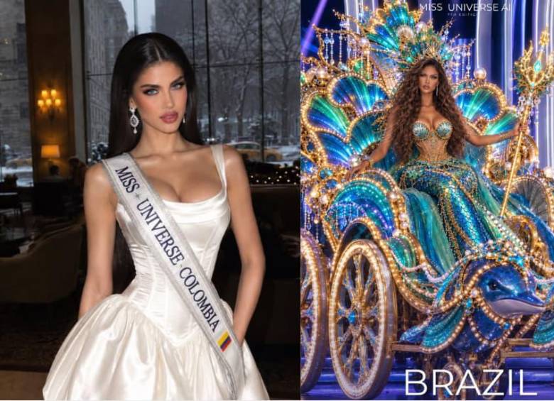 La representante virtual de Colombia en Miss AI Universe centra su mensaje en la protección de los bosques, la lucha contra la deforestación y el cuidado de los recursos naturales. FOTO: Miss Universe Ai, Instagram: ini.tiglao. 