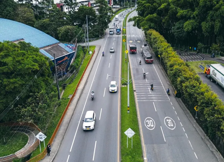 En la variante a Caldas se han presentado este año 23 siniestros viales. FOTO: Manuel Saldarriaga Quintero