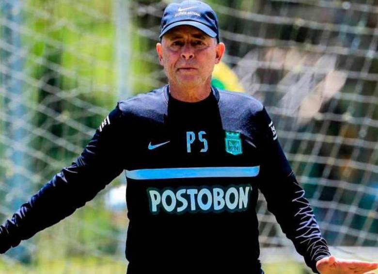 Pedro Sarmiento en el 2023 cuando dirigió al Once Caldas de Manizales. FOTO: JAIME PÉREZ