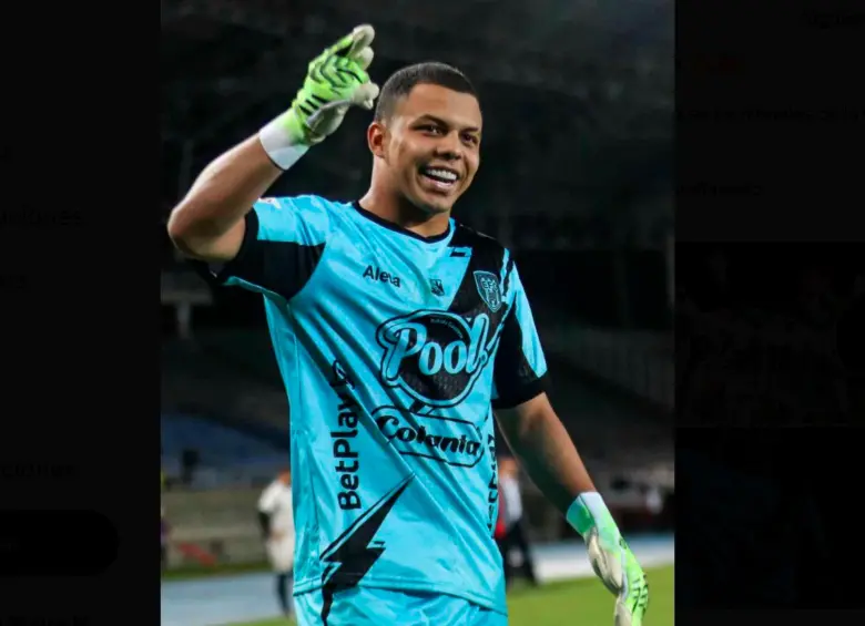 El arquero Andrés Tovar fue la figura de Envigado en la clasificación a la semifinal de la Copa Betplay, tras atajar tres de los cinco lanzamientos de penal. FOTO CORTESÍA ENVIGADO