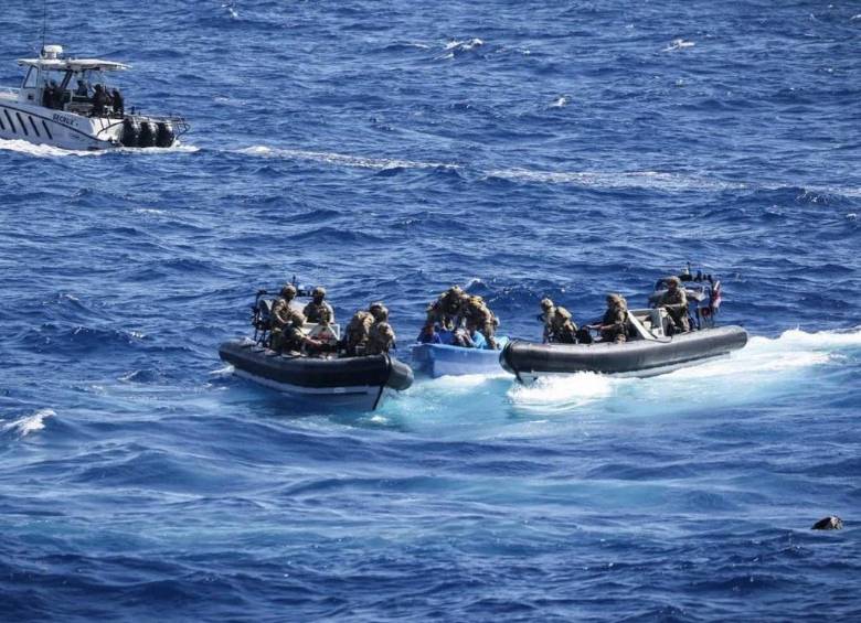 Militares británicos interceptaron una lancha con cocaína en el mar Caribe. Foto: Europa Press
