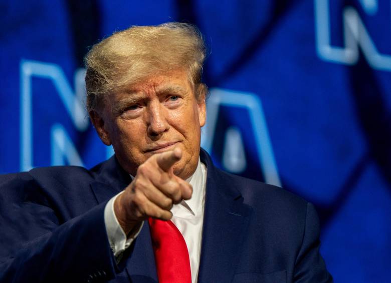 Donald Trump, presidente de los Estados Unidos, durante un evento público. FOTO: Brandon Bell/Getty Images.