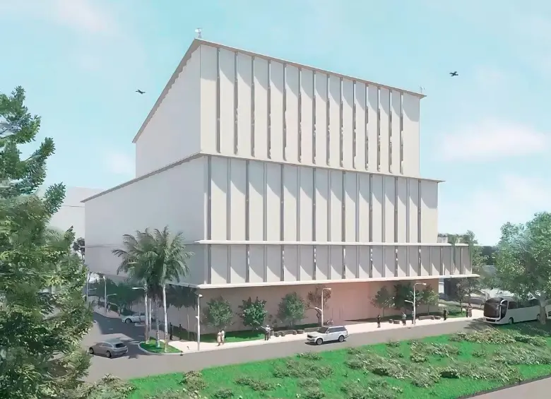 Se estima que el nuevo C5i, o “Pentágono paisa”, tenga un costo de $205.437 millones. FOTO: Cortesía Alcaldía de Medellín