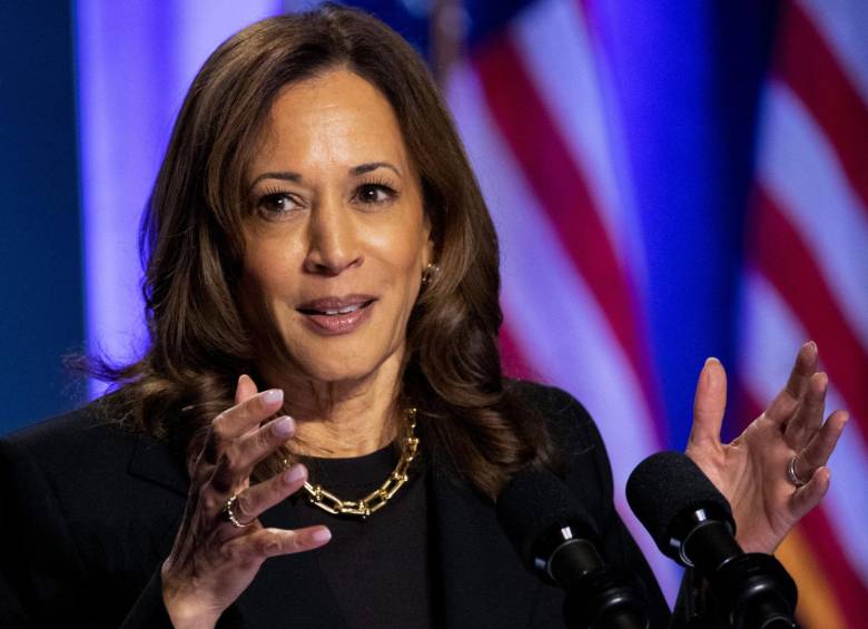 A Kamala Harris los hijos de su marido le dicen “Momala”, una variante de Mamá. FOTO: GETTY