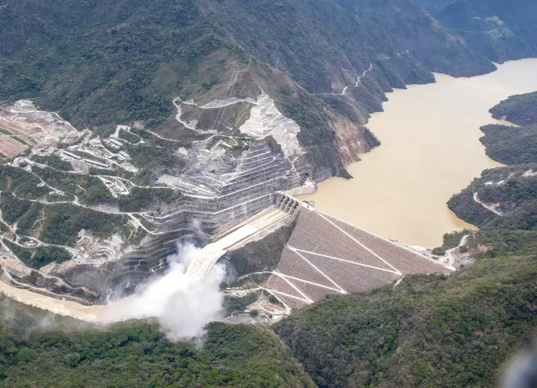 Aspecto del embalse de Hidroituango. FOTO: Juan Antonio Sánchez