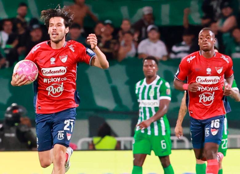 El futbolista argentino Agustín Martegani, de 26 años, ha sido la gran figura del Medellín en el segundo semestre del 2026. Foto: Manuel Saldarriaga