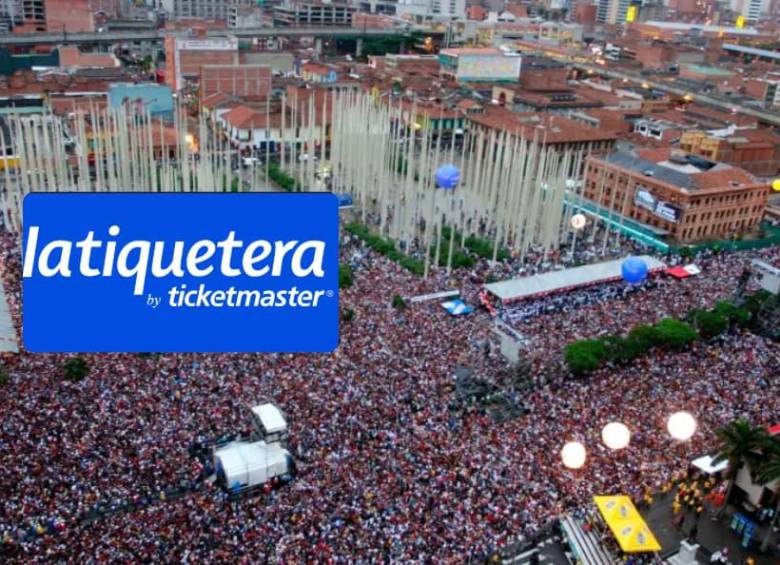 La Tiquetera, empresa nacida en Medellín hace más de 15 años, ahora hace parte de la operación de Ticketmaster Colombia tras la integración de sus equipos y plataformas. FOTO: Captura de pantalla La Tiquetera, Archivo EL COLOMBIANO.
