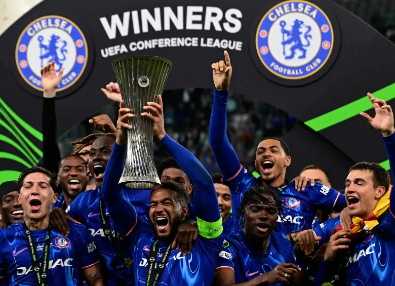 Esta es la primera corona en su historia para el Chelsea de la Conference League. FOTO: AFP