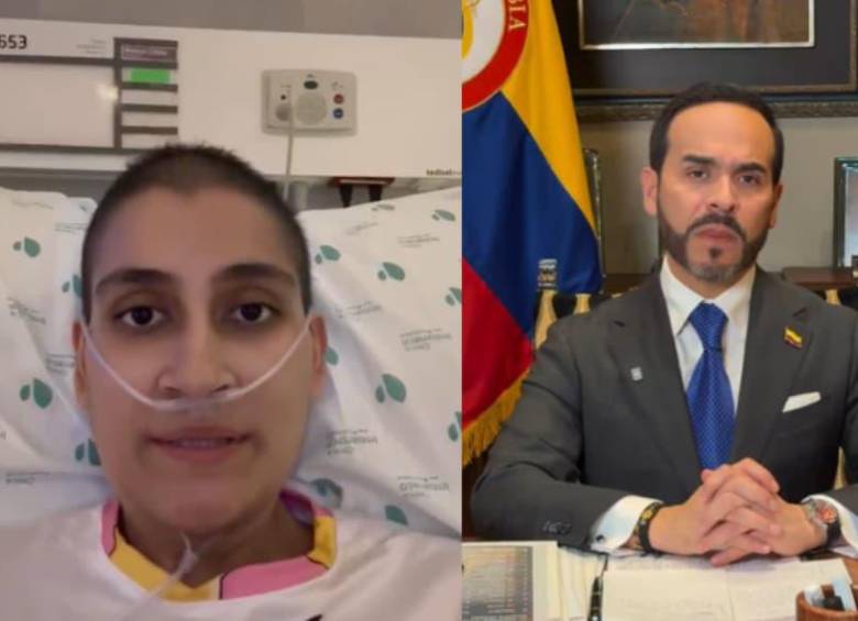 Valeria Pérez Jaramillo agradeció al presidente Abelardo De La Espriella y al personal médico tras recibir atención en la Clínica Imbanaco de Cali. .FOTO: @ABDELAESPRIELLA.