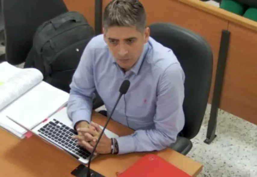 Mario Burgos, exfiscal. Foto: tomada de video