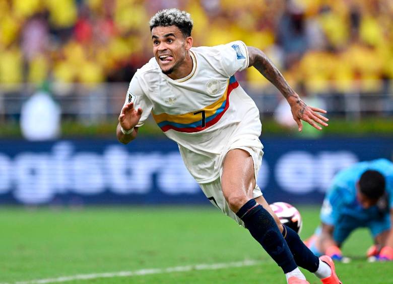 El extremo guajiro Luis Díaz es el máximo goleador de la Selección Colombia en las eliminatorias al Mundial Norteamérica 2026. Suma 4 anotaciones. FOTO: AFP 