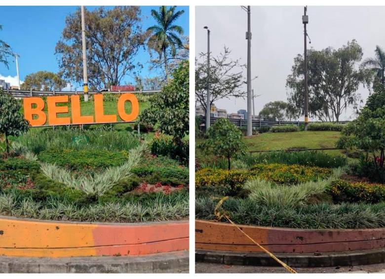 Así lucía el lugar antes de que se robaran las letras. FOTOS Cortesía