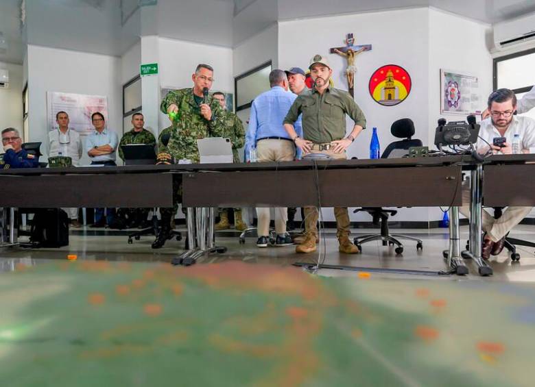 El presidente Abelardo de la Espriella durante el consejo de seguridad en Cúcuta. FOTO COLPRENSA