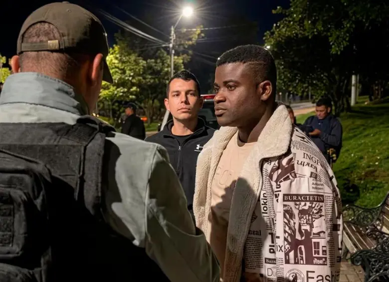 Alias “William” fue capturado en una vía de Pasto, la capital de Nariño. FOTO: CORTESÍA DE POLICÍA.