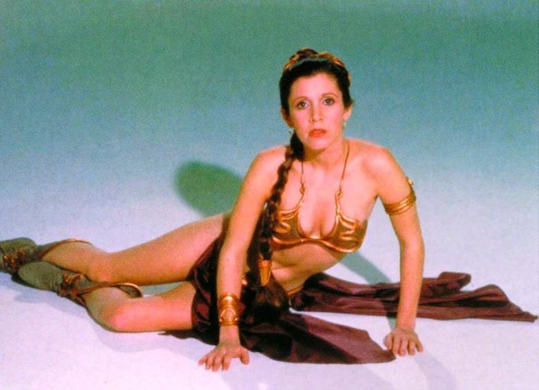 El bikini dorado que lució la actriz Carrie Fisher en Star Wars fue subastado por 175.000 dólares. FOTO Tomada de X