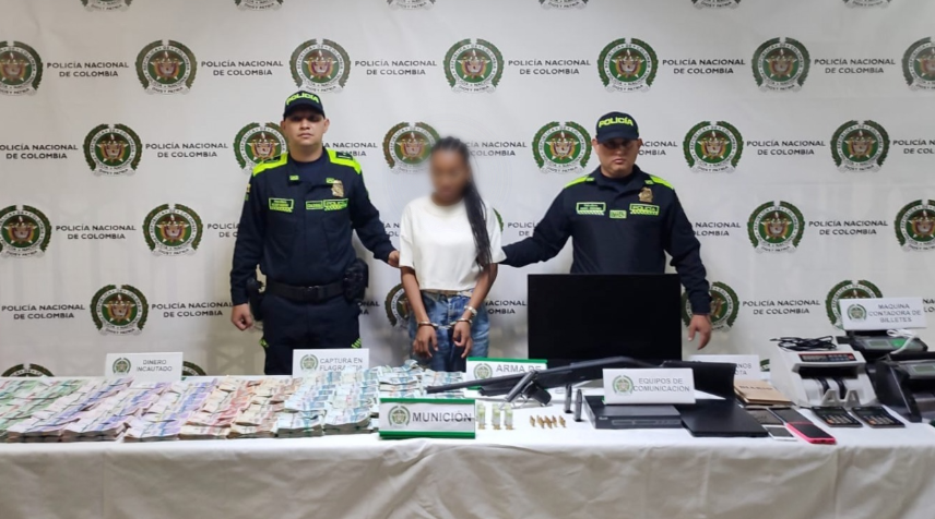 La sospechosa fue enviada a la cárcel mientras se resuelve su situación judicial. FOTO: Cortesía Fiscalía