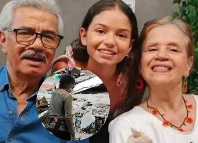 Equipos de rescate trabajaron entre los escombros tras el colapso de una vivienda en el barrio Capri, en Cali, donde fue encontrada sin vida la niña Iliana Giraldo, de 11 años. FOTO: Redes sociales.