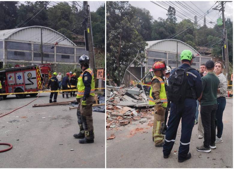 Las autoridades llegaron al lugar para atender la emergencia y a los heridos después del accidente. FOTO: Bomberos La Estrella