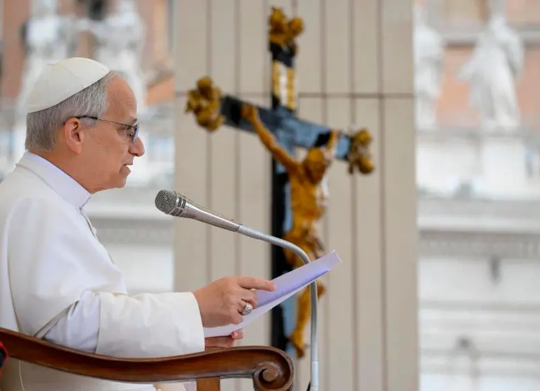 El papa León XIV rogó por el libre ingreso de ayuda humanitaria a Gaza. FOTO: CORTESÍA DE @news_vaticano.