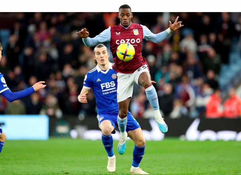 Jhon Durán, con 19 años, compite en la Premier League de Inglaterra con el Aston Villa y de a poco gana más minutos de juego. FOTO GETTY