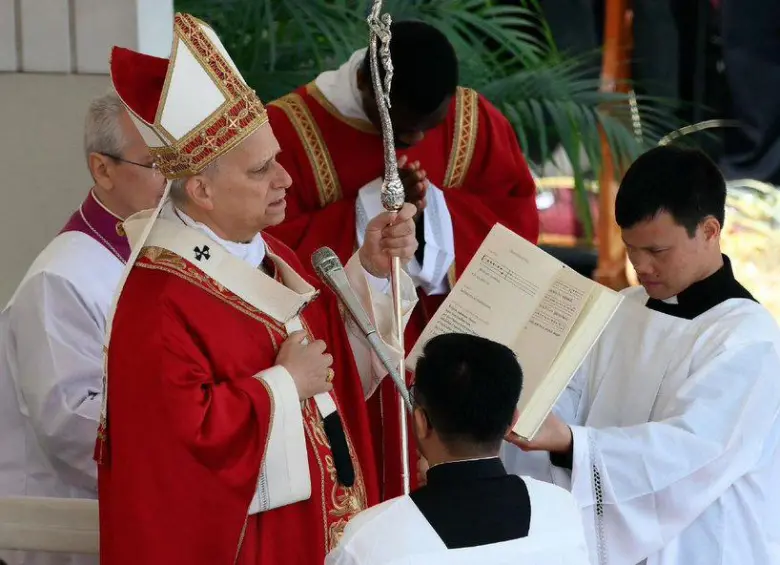 Celebración de la misa del Domingo de Ramos. FOTO: @VATICAN MEDIA