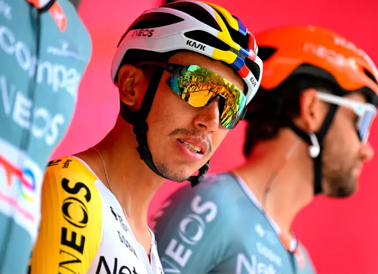 Egan Bernal, de 29 años, suma dos top-10 generales en el Giro. Ya ganó la carrera en 2021 y en 2026 busca lograr un nuevo podio. Foto: X-Netcompany INEOS
