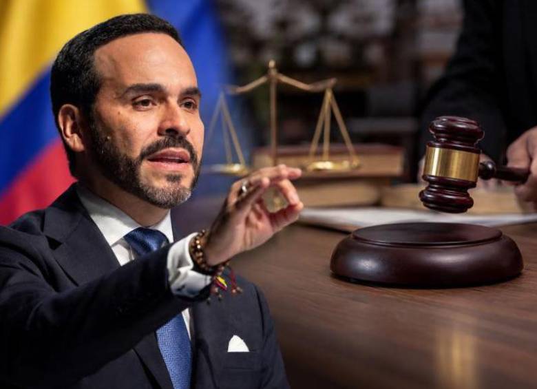 El presidente Abelardo de la Espriella acude a la misma justicia para seguir adelante con su agenda, pese a los varios fallos en contra. Foto: Ilustración El Colombiano
