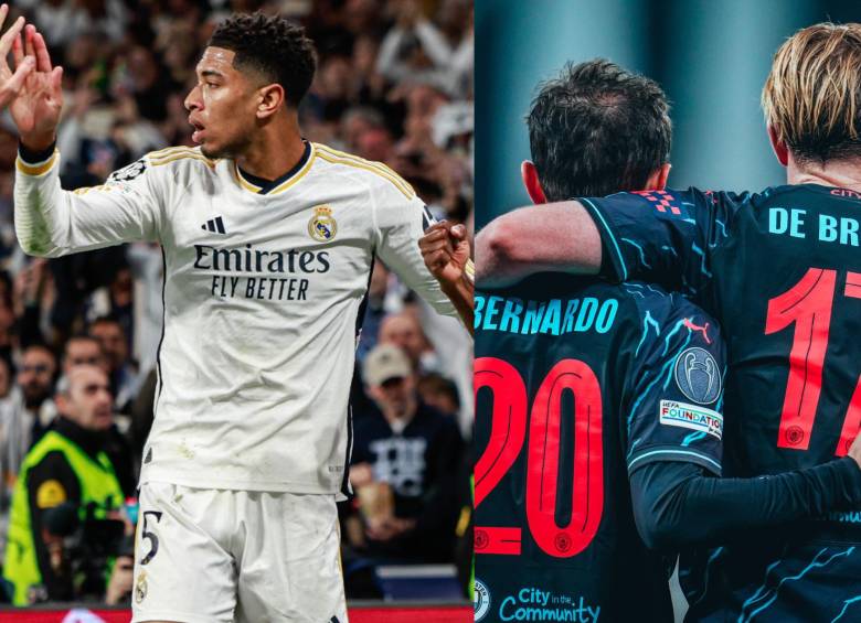El joven inglés de 20 años es uno de los referentes del equipo merengue. Sus rivales posicionales en el Manchester City son Bernardo Silva y Kevin De Bruyne. FOTO: CUENTA DE X @RealMadrid y @ManCity