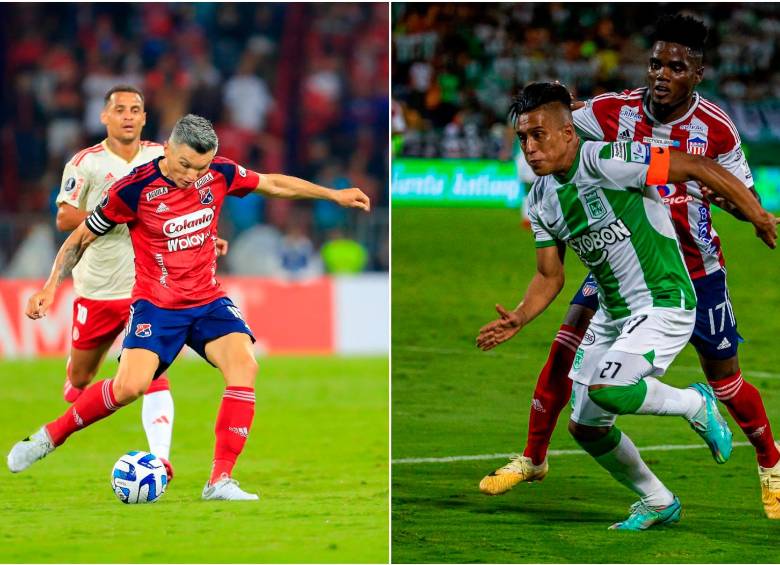 Daniel Torres y Sebastián Gómez liderarán este sábado a rojos y verdes en el clásico antioqueño. FOTOS CAMILO SUÁREZ Y CARLOS VELÁSQUEZ